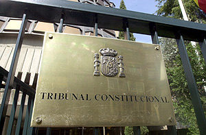 Entrada del Tribunal Constitucional. (Foto: Carlos Miralles)
