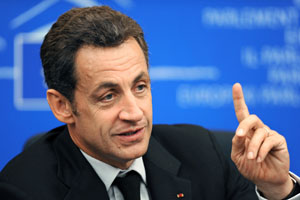 Sarkozy durante una intervencin. ( Foto: AFP)