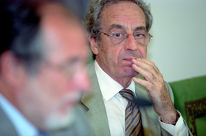 El presidente del IEC, Salvador Giner. (Foto: Miguel Rodrguez)