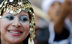 Una mujer egipcia, durante la celebracin del Da Nacional de su pas. (Foto: EFE)