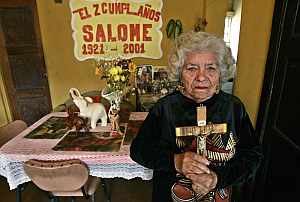 Salom Ybargen, de 87 aos, la 'bruja' de Fujimori. (Foto: EFE)