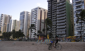 Primera lnea de playa en la ciudad de Recife, en Pernambuco. (FOTO: Roco Ruiz)
