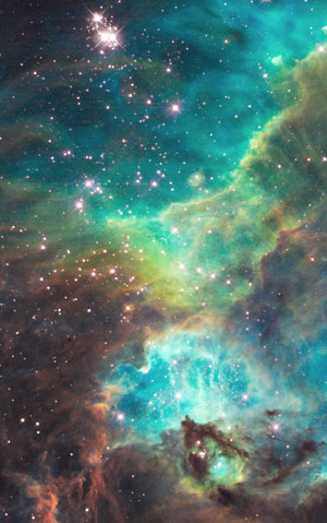 Imagen de la 'nebulosa de la Tarntula', cercana al conjunto de estrellas NGC 2074. (Foto: EFE)