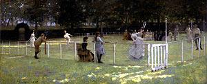 The Tennis Party (el partido de tenis), de John Lavery (1885), una de las obras que se puede ver en 'El Impresionismo y Escocia'. (Foto: EFE)