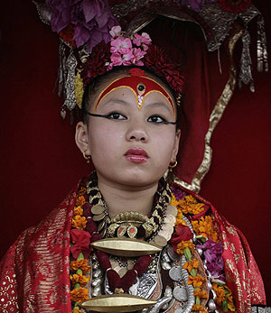 Una de 'kumari' o 'niña diosa' . (Foto: Reuters)