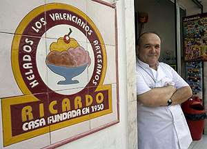 El heladero valenciano Ricardo Muoz. (Foto: EFE)