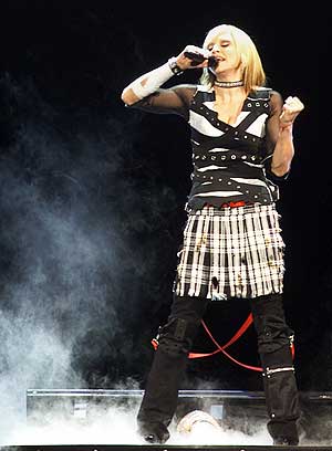 La reina del pop durante un concierto (Foto: AP)