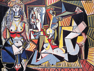 Interpretacin que hizo Picasso de 'Las mujeres de Argel'. (Foto:  Succession Picasso 2008)