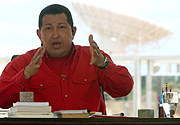 El presidente venezolano Chvez, en su programa.