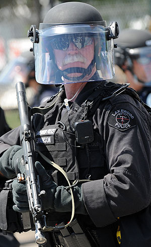 Uno de los agentes de seguridad. (Foto: AFP)