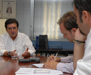 Jaume Matas en un momento de la entrevista. (Foto: Pep Vicens)
