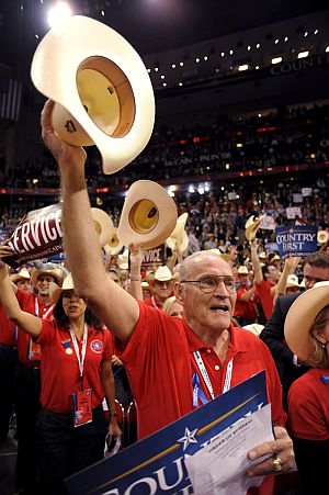 Miembros de la delegacin de Texas, en la Convencin Republicana. (Foto: EFE)