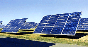 Vista de los paneles de captacin de la planta solar en Tudela, Navarra. (Foto: EL MUNDO)
