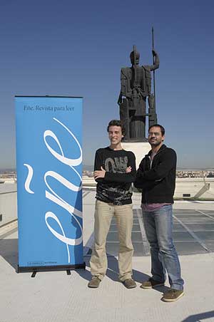 Pablo Moio Snchez (izda.) y Francisco Justo Talln (dcha.), ganadores de Cosecha Ee 2008 (Foto: Vctor Fernndez)