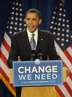 El candidato demcrata Barack Obama durante un mitin en Colorado. (Foto: Emmanuel Dunand)