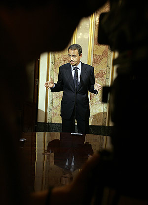 Jose Luis Rodríguez Zapatero, en el Congreso de los Diputados. (Foto: JAVI MARTÍNEZ)