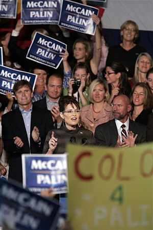 Palin, durante un mitin reciente. (Foto: AP)