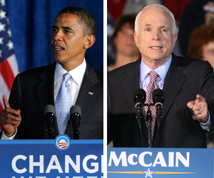 El candidato demcrata a la Casa Blanca, Barack Obama, y el republicano, John McCain. (Foto: REUTERS)