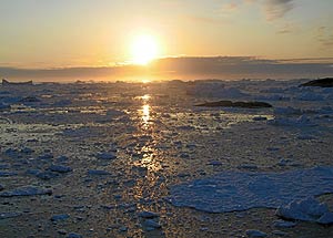 Imagen del Ártico durante la fase del deshielo en el verano. (Foto: EL MUNDO)