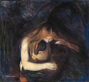 'Vampiro' (1894), de Eduard Munch. (Foto: EFE)
