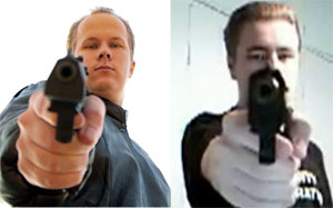 Matti Juhani Saari y Pekka-Eric Auvinen, los dos autores de las peores masacres estudiantes de Finlandia. (Fotos: EFE)