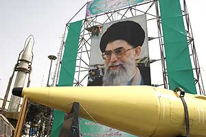 Un misil de exhibicin iran. (Foto: AFP)