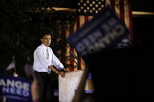 Obama, durante un mitin en Portsmouth (Ohio). (Foto: AFP)
