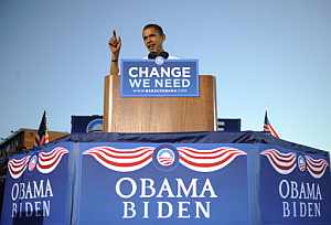 Obama, durante un mitin reciente. (Foto: AFP)