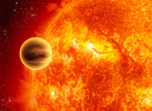 Ilustracin del nuevo planeta WASP-12b, considerado el ms caliente de todos los hasta ahora conocidos. (Ilustracin: Illustration: ESA/C Carreau)