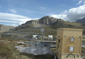 Radar de deslizamiento de Formigal (Huesca). (Foto: EFE)