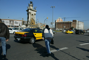 Taxis en Barcelona. (Foto: Domnec Umbert)