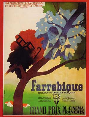 Cartel de 'Farrebique' de Georges Rouquier