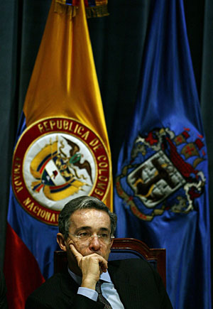 El presidente colombiano, en una imagen de este lunes. (Foto: REUTERS)