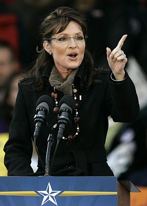 Palin, durante un mitin republicano en Ohio. (Foto: AP)