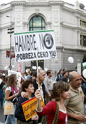 Manifestacin contra la pobreza. (Foto: EFE)
