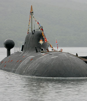 Imagen de archivo de un submarino tipo Akula. (Foto: AP)