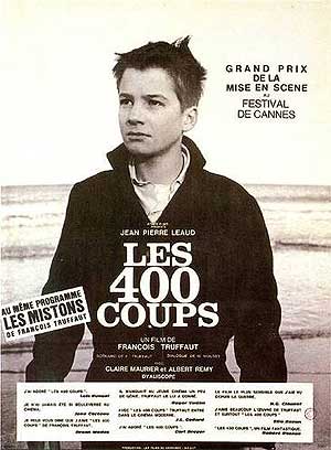 Cartel de 'Los 400 golpes' de Franois Truffaut.