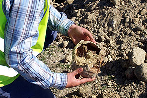 Exhumacin de cadveres en las fosas comunes de Aguilar de la Frontera (Crdoba). (Foto: Madero Cubero)