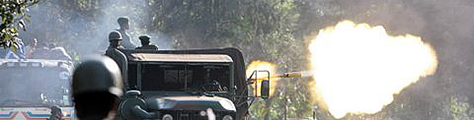 Combates entre el Ejrcito y los rebeldes en el Parque Nacional Virunga (Foto: Gorilla-CD)
