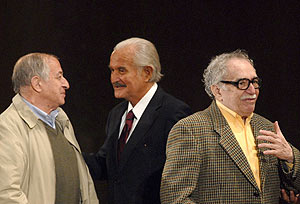 Goytisolo, Fuentes y Mrquez. (Foto: EFE)