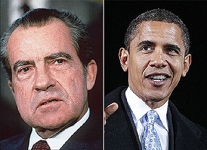 Richard Nixon y Barack Obama. (Foto: AP y Reuters)