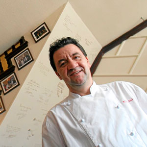 Koldo Royo en su restaurante de Palma. (Foto: El Mundo)