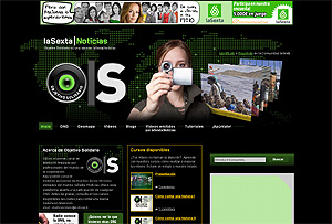 La plataforma multimedia 'www.objetivosolidario.lasexta.com'.