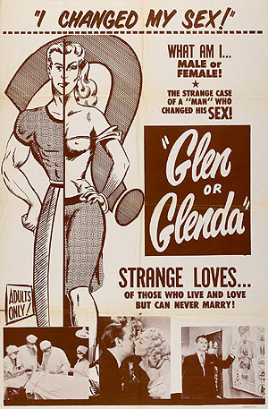 Cartel de la película 'Glen o Glenda'.