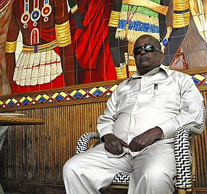 El general Mohamed Muse Hersi, líder del territorio somalí de Puntland, en Nairobi. (Foto: J. E.)