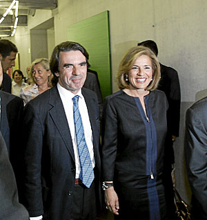 Aznar y Botella, en un acto celebrado el pasado mayo. (Foto: Javi Martnez)