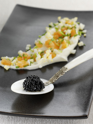Una delicia gastronmica acompaada de bolitas de caviar. (Foto: Reuters)