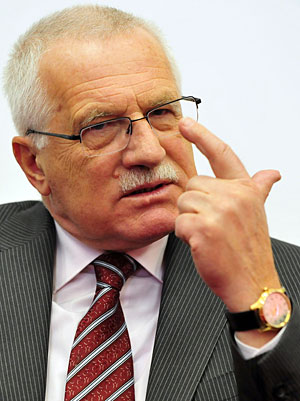 El presidente checo, Vaclav Klaus, en una imagen de archivo. (Foto: AFP)