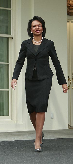 Condoleezza Rice, antes de una rueda de prensa en la Casa Blanca. (Foto: Reuters)