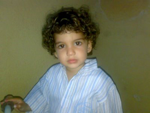 Nizar, hijo de la espaola Mara Velasco, atrapados en Gaza. (Foto: M. V.)